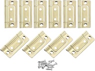 QUARKZMAN Pack of 24 51 x 25 x 1.2 mm Hinges Folding Door Hinges Non-Mortar Silent Folding Door Hing