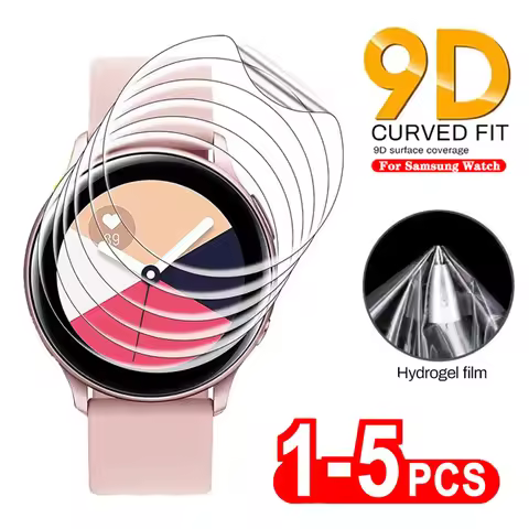 3pcs 9D Curved Hydrogel Film For Samsung Galaxy Watch 3 4 Classic 42mm 46mm Screen Protector Not Gla