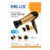 MILUX 2200W PRO-IONIC HAIR DRYER MHD-5918 PENGERING RAMBUT