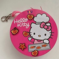 Hello Kitty餅乾甜點廚師造型鐵盒包 置物盒二手 不含盒中物