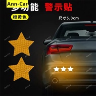 【Ann-Car】1Pc Car Reflective Sticker Car Reflectante Reflector Sticker Car BodyHigh Reflective Exterior Auto Accessories Reflective Tape Reflex Warning