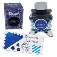Diamine UK Fountain Pen Ink Bottle, Diamine Inkvent Blue Edition Jack Frost Shimmer & Sheen 50ml