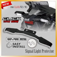 Signal Light Protector for Honda click v3 、click v2、click 125i、click 150i、click160 1PC Powder Coated
