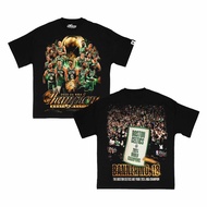 BOSTON CELTICS CHAMPIONSHIP BOOTLEG/VINTAGE OVERSIZED SHIRT