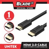 Unitek HDMI 2.0 Cable 4K/60p With HDR10 And 32 Audio Channels Y-C136M 1m High Speed Cable