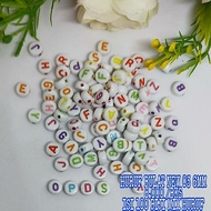 Round Letter Beads Alphabet Beads