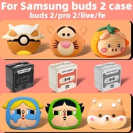 for Samsung Galaxy Buds2/buds  2Pro Shockproof Headphone Case Cover Galaxy Buds 2 pro Shockproof Sil