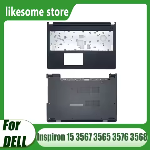 Brand New Laptop Palmrest Upper Case Cover/Bottom Case For Dell Inspiron 15 3567 3565 3576 3568 Blac