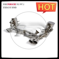 HMD Exhaust System Catback for Porsche 911 997.1 997  Stainless Steel Performance with Valve Muffler