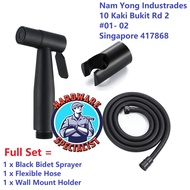 Hardware Specialist Black Coated Bidet Sprayer Set / Toilet Sprayer / Bathroom Supply