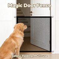 Dog Cat Pet Fences Magic Door Magic Cat Gate Folding Safety Net Door Guard