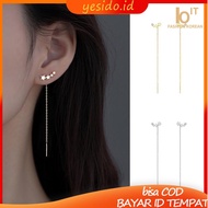Star Tassel Long Chain Hanging Earrings for Women Fashion Jewelry Accessories-YES