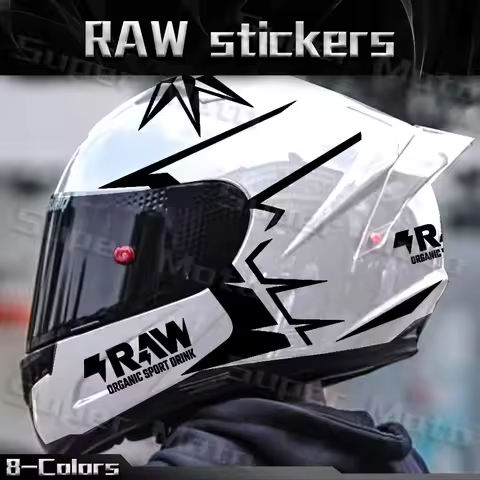 Motorcycle Helmet Sticker RAW Decal Watertight Accessories Decorative For Suzuki Ducati BMW Benelli 