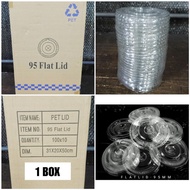 (1-BOX) Plastic Cup Lid - FLAT Lid/DOME Lid 95mm/98mm (1,000pcs.)