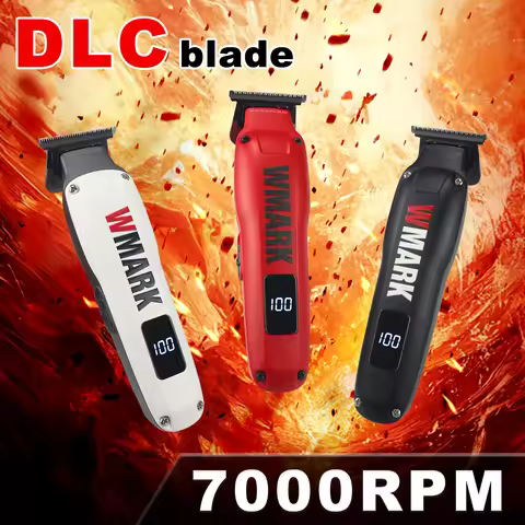 WMARK 1205 Professional Trimmer for Men DLC Blade 7000RPM LED Display Hair Trimmer Machine Cordless 