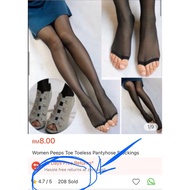 Women Peeps Toe 【Toeless Pantyhose】Stockings