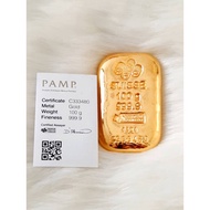 GOLD BAR PAMP SUISSE 100G 999.9