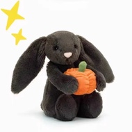 25cm Stuffed Toy Black Pumpkin Bunny Rabbit Cuddly Toys Plush Toy Doll Birthday Valentine Gift