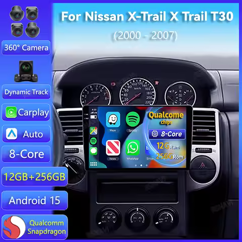 Android 15 Carplay Auto For Nissan X-Trail X Trail X - Trail 1 T30 2000 - 2007 Car Radio GPS Navigat