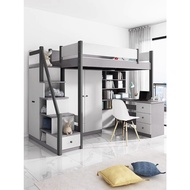 Single Bed Loft Bed Bunk Bed For Adult Small Apartment Day Bed With Study Table K13
