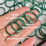 Blue ring, 4mm high, size 14-17mm