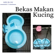 BEKAS MAKANAN DAN MINUMAN KUCING BEKAS PLASTIK DAN TEMPAT BOTOL AIR UNTUK KUCING/BURUNG/SUGAR GLIDER