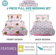 GABBY'S DOLLHOUSE - 美國 Gabby's Dollhouse 7 件裝床上套裝 (雙人床)