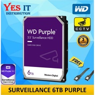 WD Purple 6TB Surveillance 5400 RPM SATA 6 Gb/s 64MB Cache 3.5 " Hard Disk Drive HDD (WD62PURZ ) ---