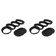 8 Pack Quiche Tart Pan5 Inch Round Perforated Pizza Baking Tray Non-Stick Tart Tin with Holes for Ca