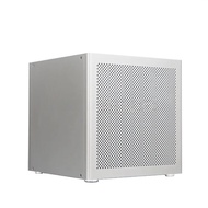 6-bay NAS enclosure, MATX motherboard, fanless design, UNRAID USB front interface, cooling system