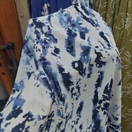 ZARA PREMIUM CREPE FABRIC WITH ABSTRACT MOTIF - ABSTRACT MOTIF CREPE FABRIC PRICE PER HALF METER