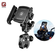 Motorcycle 2 7F Bike Phone Holder Mount Aluminum Alloy 1S Lock With Vibration Dampener For Atv/ UT