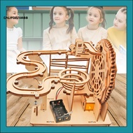 [CF] Wooden Puzzle Kit Battery Powered 3d Puzzle Toy Electric Rolling Ball Track Wooden Puzzle Toy Diy Stem Educational Assembly Gift for Adults and Kids Handmade 3d Puzzle