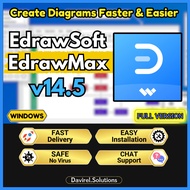 EdrawSoft Edraw Max 𝗨𝗟𝗧𝗜𝗠𝗔𝗧𝗘 14.5🔥 Lifetime | Easy Installation Video | Works 100%