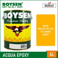 Boysen Acqua Epoxy Traffic Yellow B2965 - 4L w/ Curing Agent