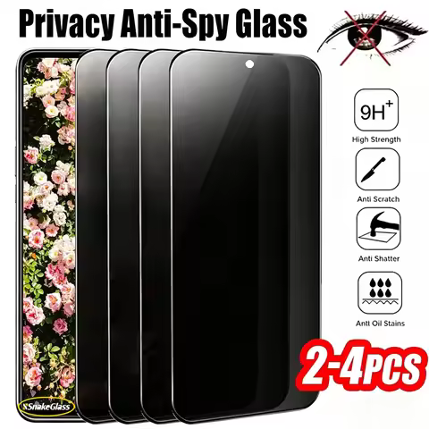 2-4 Pcs Anti-spy Full Cover Tempered Glass for Infinix Note 40 30 VIP Hot 40 Pro 30i GT 30 Pro Smart