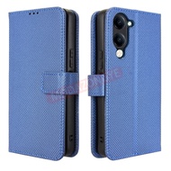 เคสฝาพับสำหรับ VIVO Y04 4G เคส VIVOY04ขายึดโทรศัพท์มือถือแบบกระเป๋าสตางค์ PU หนังกลับเคสห่อหุ้มคลุมโ