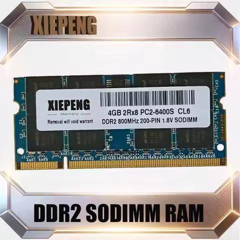 Original 4GB DDR2 800MHz PC2-6400S RAM DDR2-667MHz PC2-5300S 2GB DDR2-800MHz 200Pin SO-DIMM Laptop R