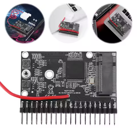 NGFF SSD To 3.5inch IDE 44pin Adapter Card NGFF SSD To 3.5 IDE Converter Driver-free M.2 IDE Adapter