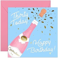 Central 23 - Cute Birthday Cards for Her - '30 Today, Happy Birthday' - Pretty Birthday Cards for He