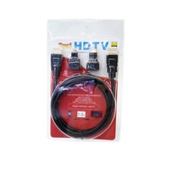 X-Tips HDMI 3in1 HDTV สาย HDMI แบบ 3in1 (สีดำ)