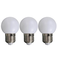 LazaraHome 3 Piece E27 1W LED Golf Ball Light Bulb Holiday Globe Lamp 220V -Warm White