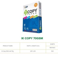 A4 Paper 70Gram Ik Copy Paper 70 Gsm Hvs Paper Print Paper