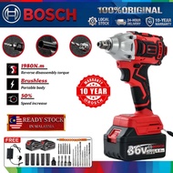 BOSCH Cordless Impact Wrench 1/2 Inch Electric Brushless Impact Wrench for Cars Screwdriver Wrench D