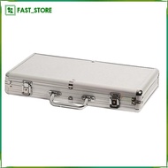 [Wishshopelxn] Chip Set Holder Chip Carry Case Portable Aluminum Alloy Anti Collision Box for Travel