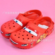 Lightning McQueen Crocs2025New Height-Increasing Non-Slip Closed-Toe Sandals Cars95Cartoon Slippers