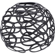 Totority Black Metal Wire Lamp Shade - Decorative Hollow Out Lamp Cover for Pendant Light, Table and