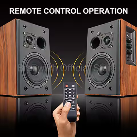 30W*2 4 Inch Bookshelf Speaker 2-Way Active Speaker 5.0 Bluetooth 6ohm HiFi Fever Monitor Audio Twee