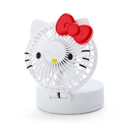 Sanrio HELLO KITTY Big Face Shape 2 Use Small Fan With Neck Strap