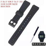 Replace Casio Watch Strap F-84/F-91W/F-94/F-105 Plastic Strap Electronic Strap 18mm